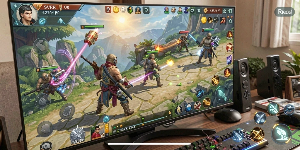 Tampilan gameplay CERI123 yang menakjubkan dan penuh strategi.