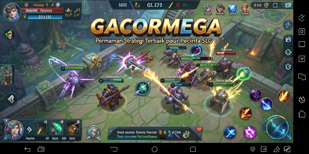 Tampilan gameplay <strong>GACORMEGA</strong> yang memikat dengan strategi perang yang mendebarkan.