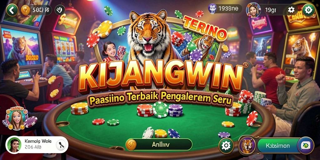 Tampilan gameplay menegangkan di KIJANGWIN dengan berbagai pilihan permainan Kasino.