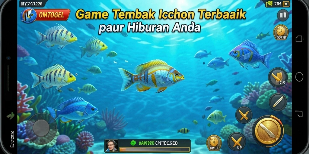 Screenshot gameplay OMTOGEL menunjukkan keseruan Tembak Ikan.