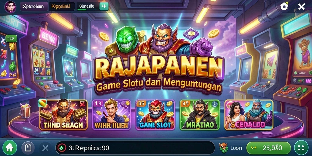 Tampilan gameplay RAJAPANEN yang menarik saat bermain Slot.