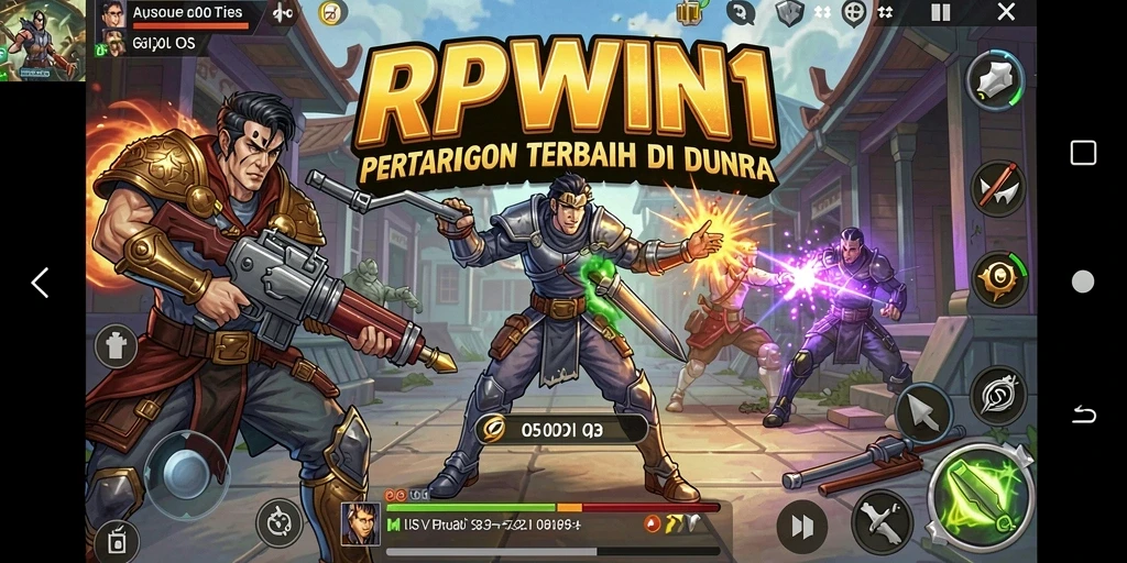 Pemain bertarung sengit dalam RPWIN1 dengan efek visual yang memukau.