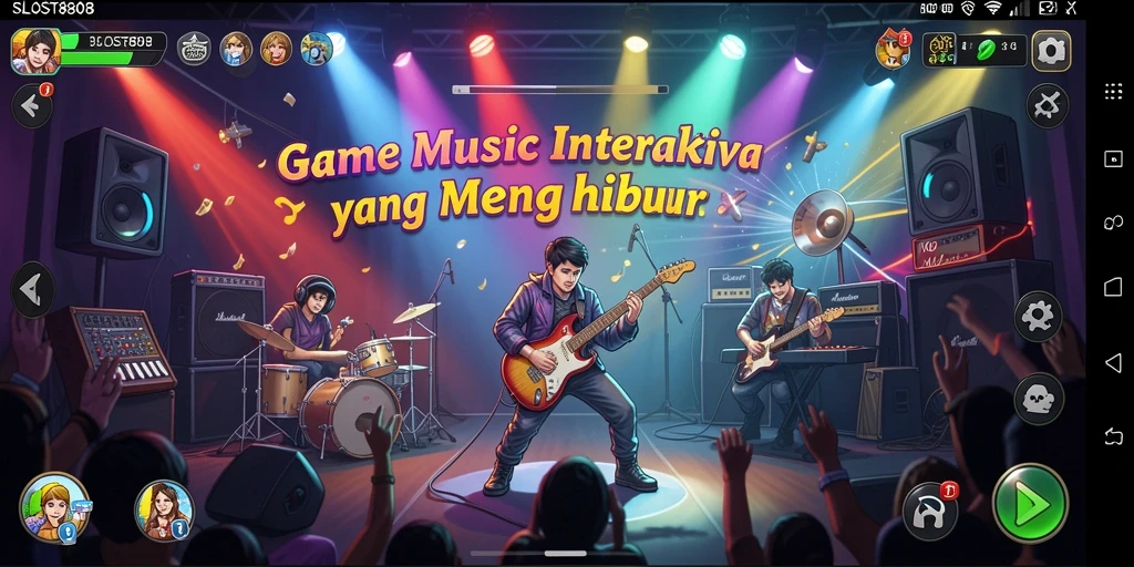 Tampilan gameplay interaktif SLOST8808 yang penuh warna dan menarik.