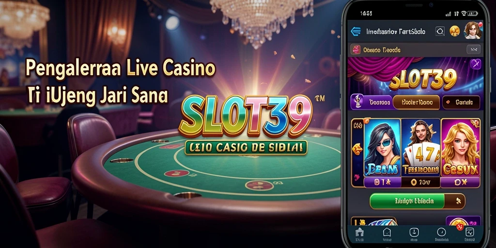 Gameplay SLOT39 menunjukkan dealer langsung dan pengalaman bermain yang mendebarkan.
